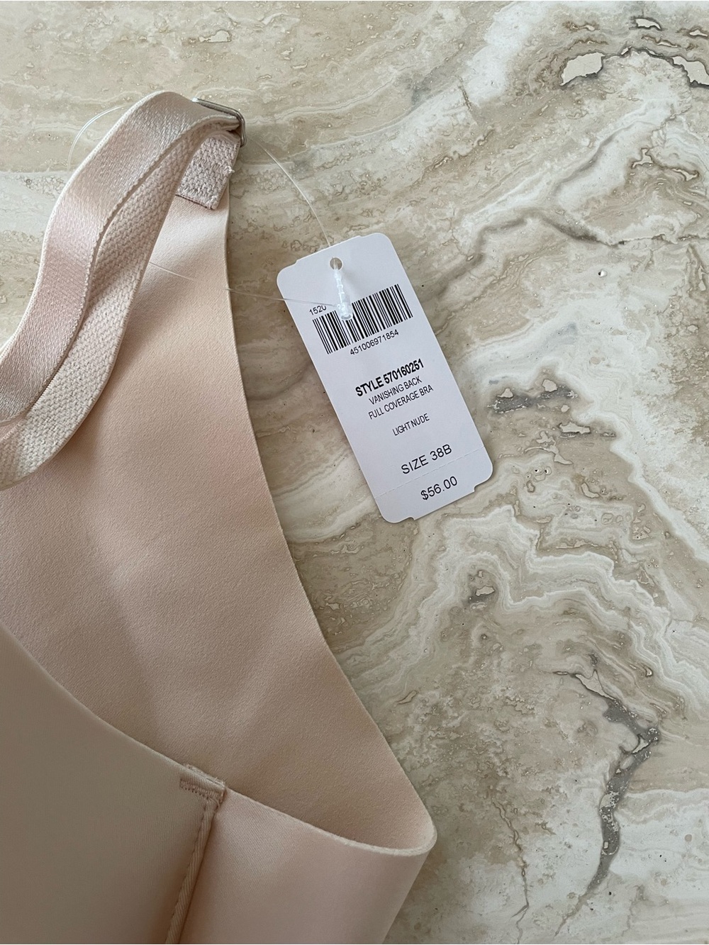 Soma NWT Light Nude Vanishing Back Full Coverage Bra 38B #570160251 - Picture 6 of 10